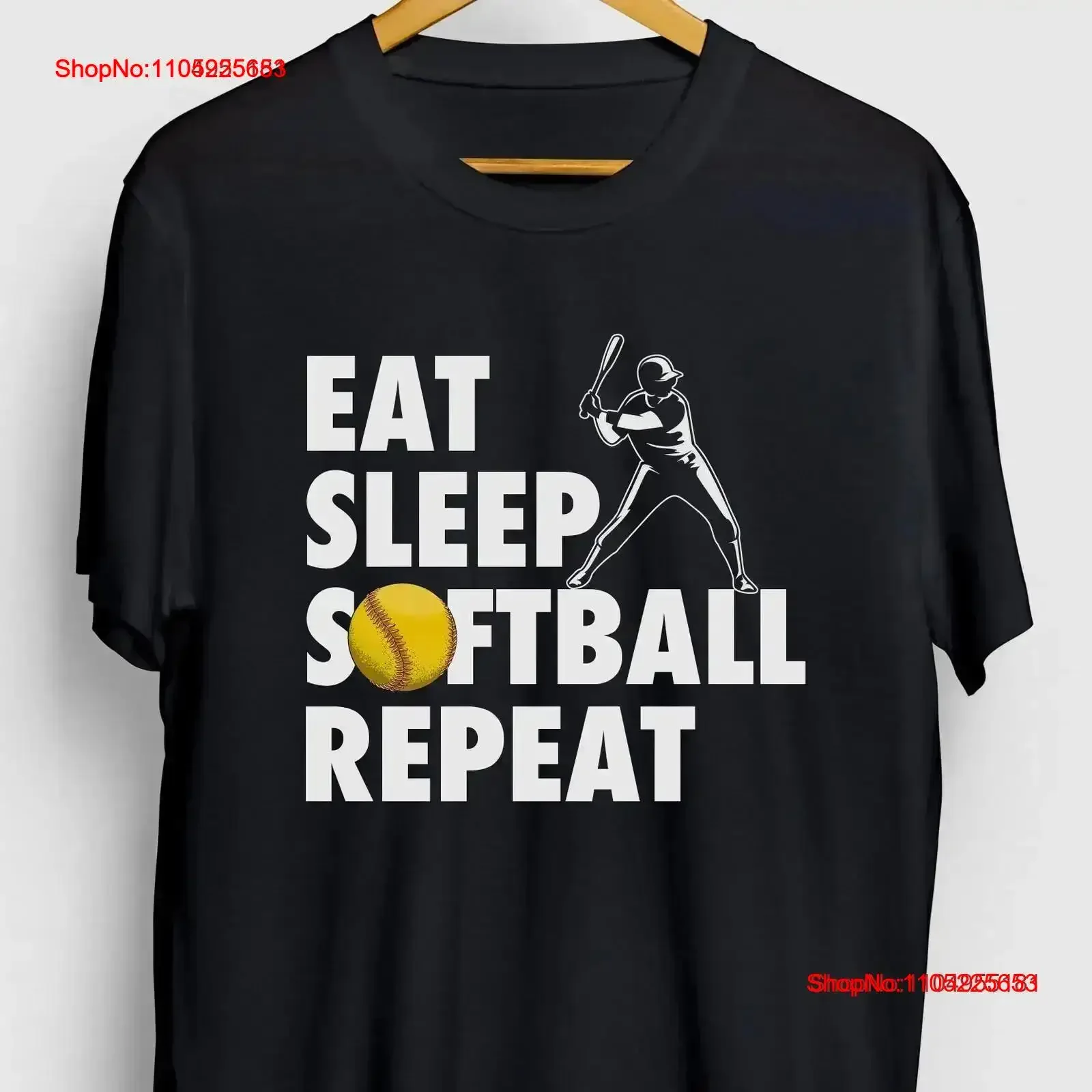 

Softball T Shirt Mom s Eat Sleep Repeat Youth vintage Washed Top For Everyday Wear Casual Comfortable graphic homme vintage