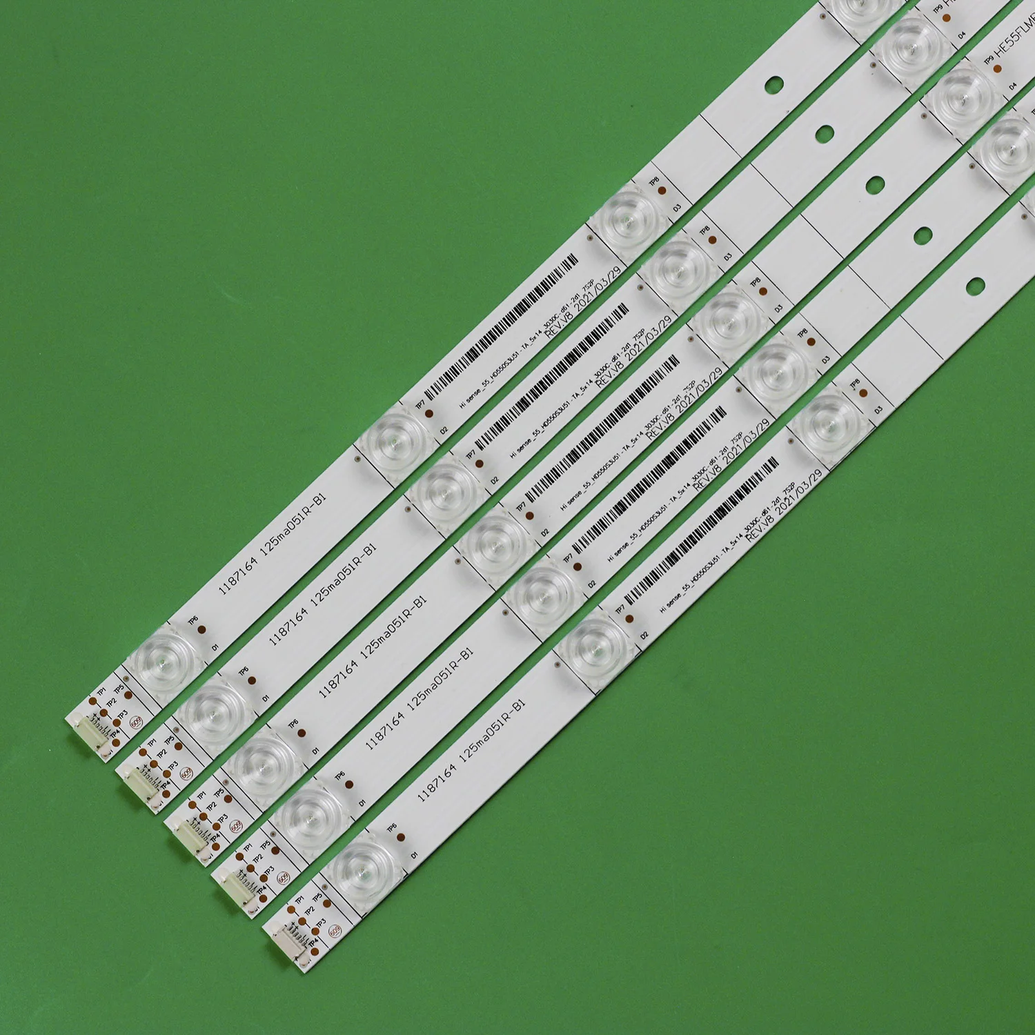 LED strip for 55H8E 55H9E 55HS68U H55AE6400 55H8608 IC-A-CNDN55D975 H55A6500 Hisense_55_HD550S3U51-TA_5x14_3030C-d6t-2d1_7S2P