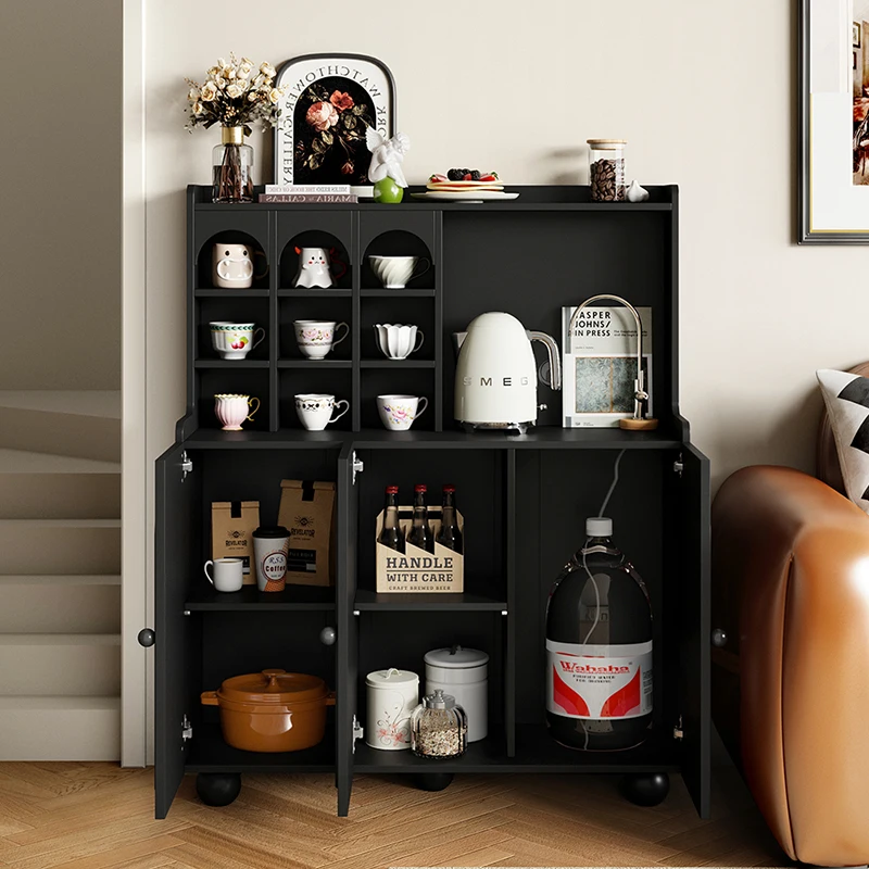 

Style Sideboard Small Apartment Modern Minimalist Coffee Living Room Black Sofa Side Cabinet Tea Cabinet