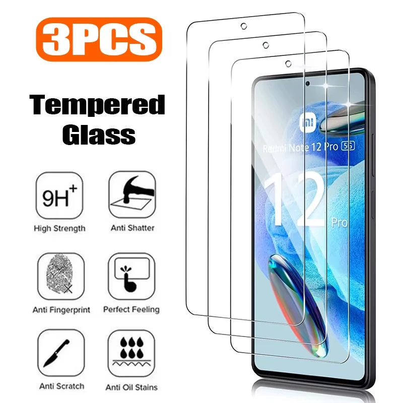 Image of Vollständige Abdeckung aus gehärtetem Glas für Redmi Note 15 Pro 14 5G 13 12R 11 10S 9 Pro Max 9S Displayschutz für Redmi 15C 14C 13C 12C 10C