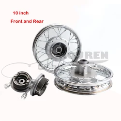 Aluminium Alloy  Front and Rear 1.40 X 10 inch Wheel Rims Drum Brake hub for CRF Kayo BSE Apollo Axle hole 12mm