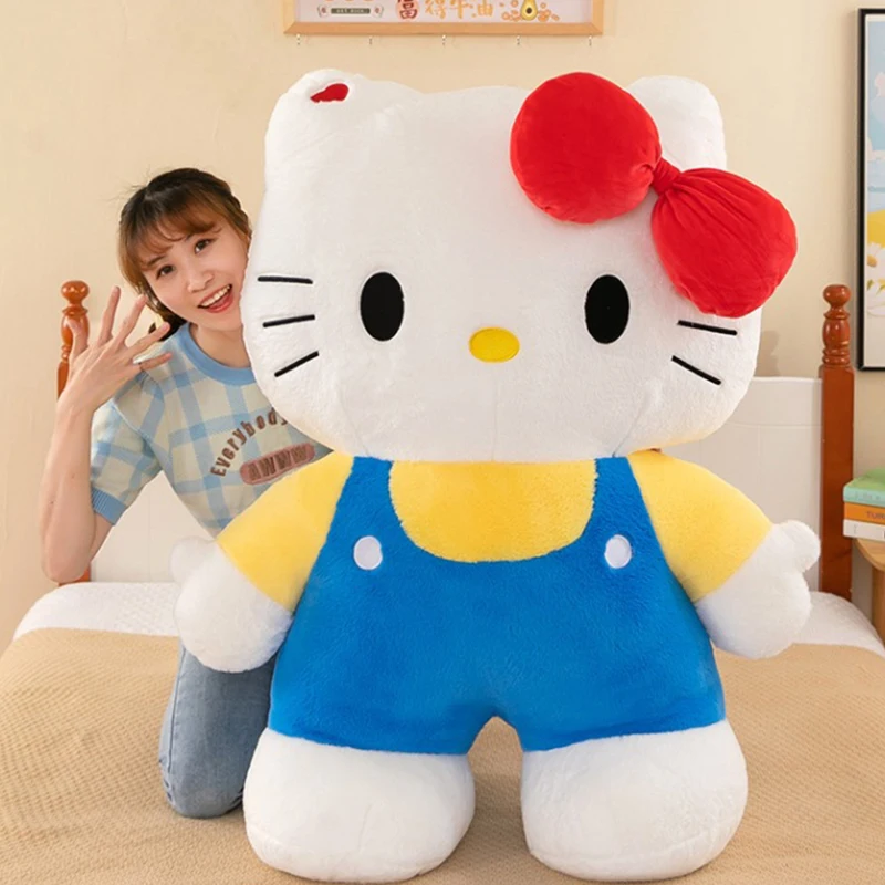 

40/60/80cm Giant Sanrio Hello Kitty Plushie Dolls Hello Kitty Pink Stuffed Toys Cute Anime Soft Pillow Kids Birthday Gifts