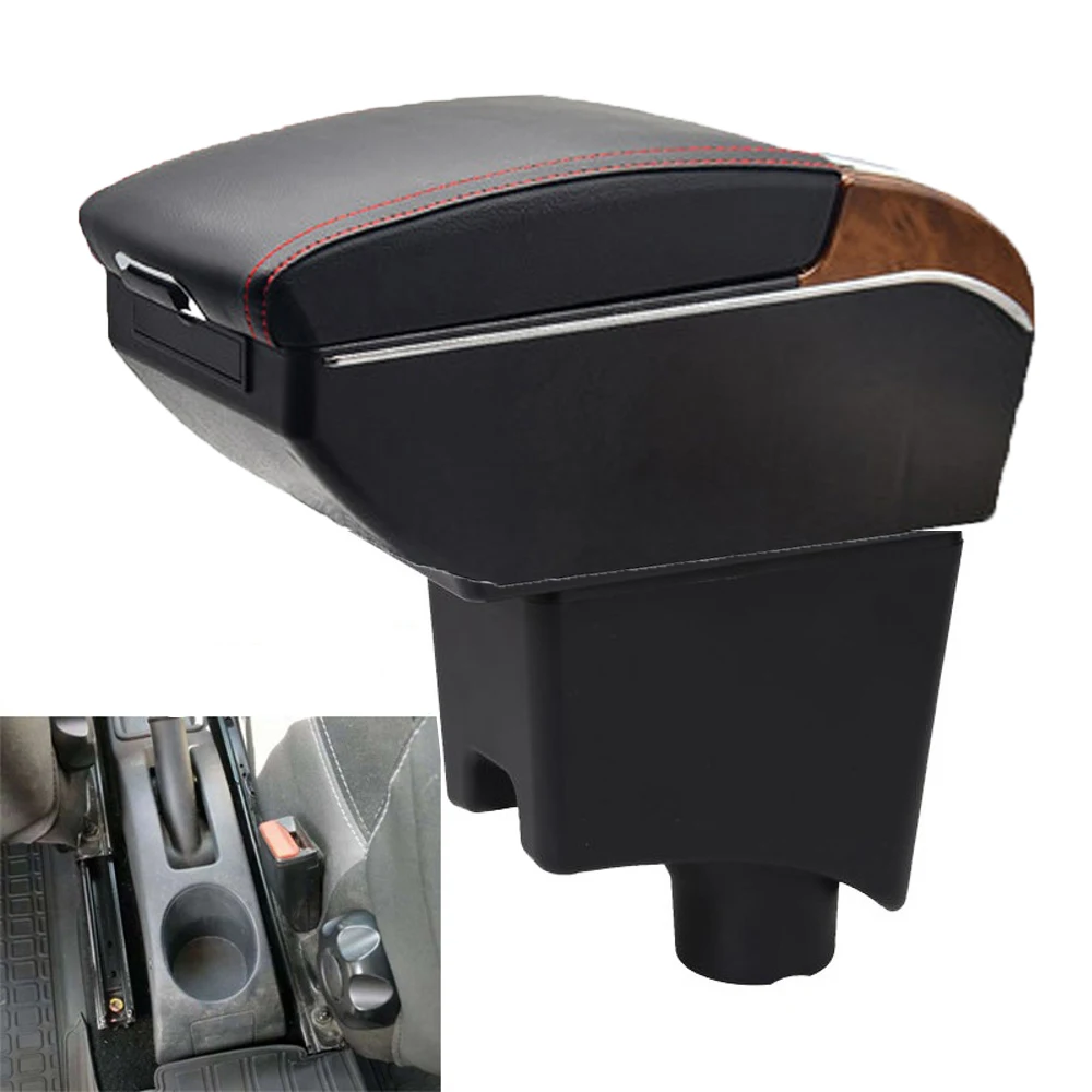 For Renault Sandero Stepway Armrest Box Retrofit Parts Center Console Special Storage Space Car Elbow Rest with USB