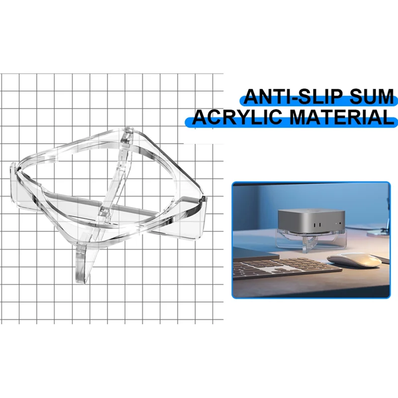 

ABZW For Mac Minim4 Desktop Support Base For Studio Max Storage Bracket Acrylic Stand