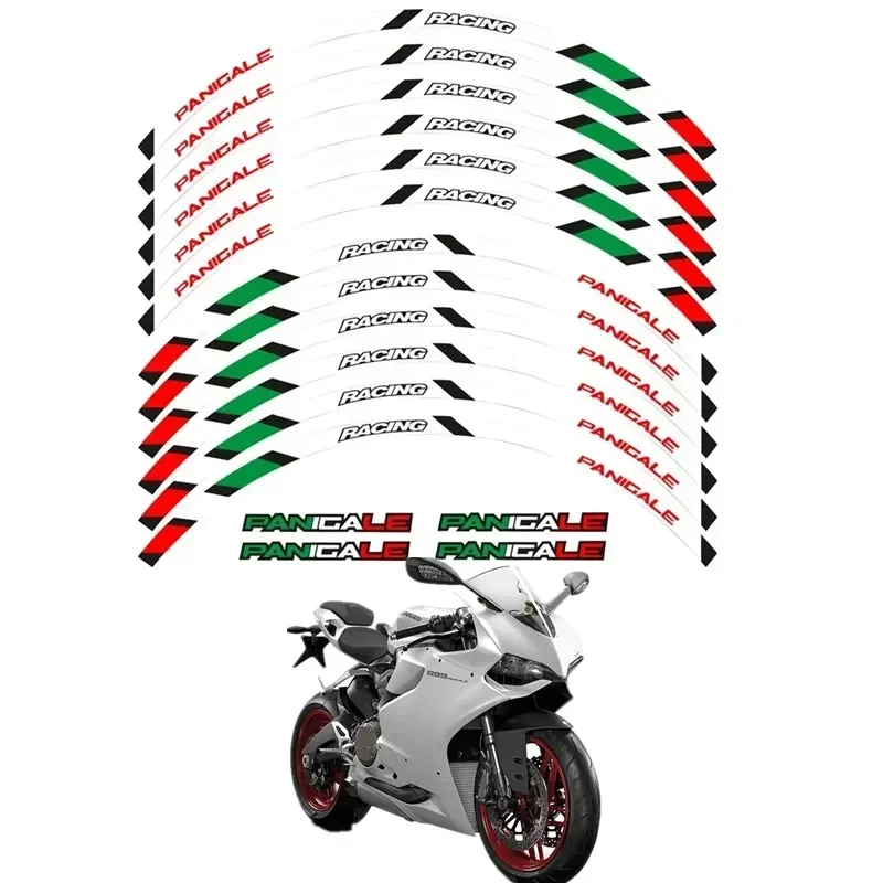 For DUCATI PANIGALE 1199 S 899 1299 S R 959 Motorcycle Parts Contour Wheel Decoration Decal Sticker - 4 Moto