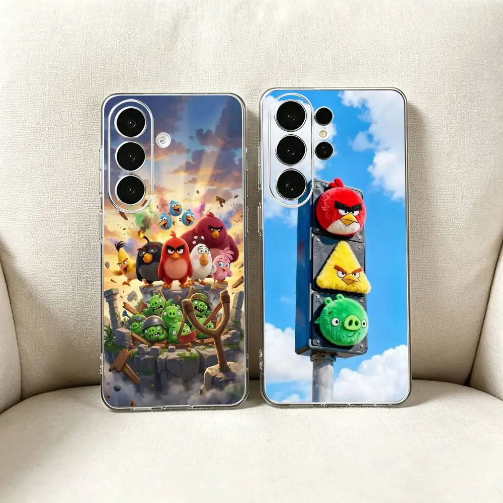 BIRD Game A-Angry-y B-Bird Phone Case For Samsung S25,Ultra,S24,S21,S22,S23,S30,Plus,Fe,Lite Transparent Cover