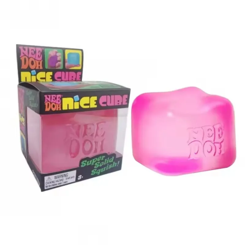 Schylling Nee Doh Jellyfish & Cube Squish Toy, Soft Jelly Squeeze Stress Relief Fidget Toy, Sensory NeeDoh for Kids & Adults image 3