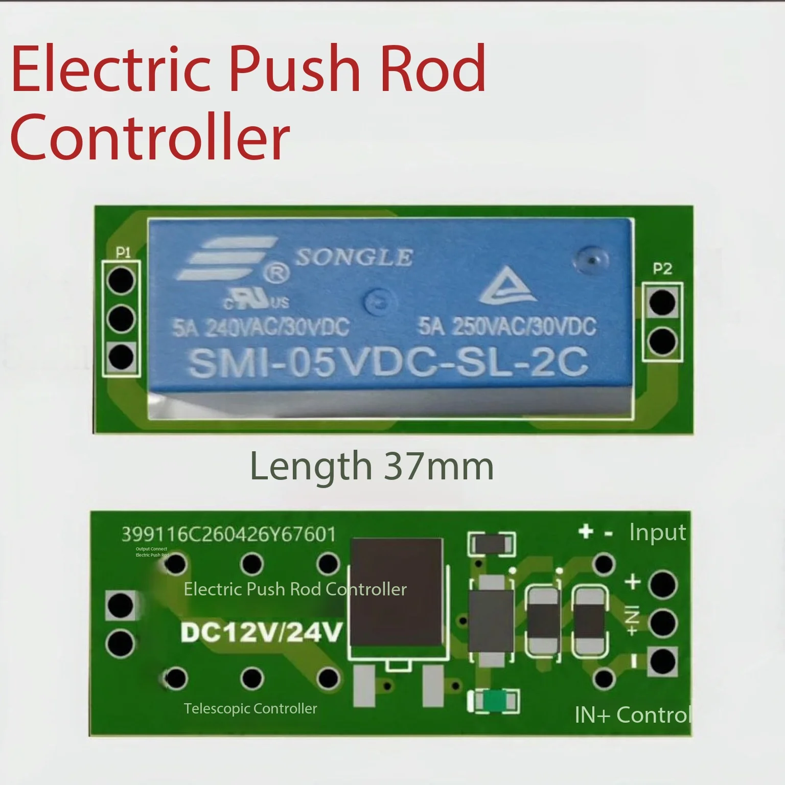 12V/24V Linear Actuator Controller Forward Reverse Module