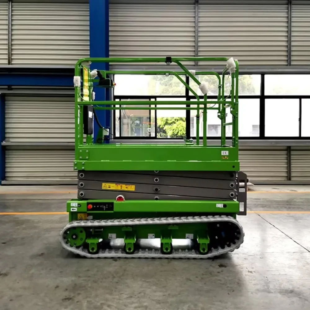customize exquisite craftsmanship New Mobile Manual Home Mini Crawler Hydraulic Scissor Lift Lift Electric Stair Scissor Lift