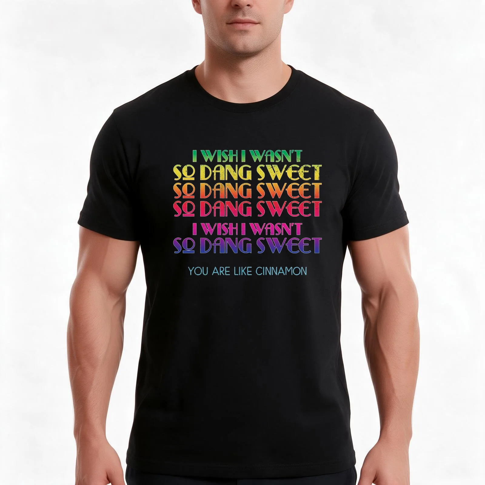 I Wish I Wasn't So Dang Sweet - Bad Lip Reading Hostiles on the Hill T-Shirt Summer Casual Cotton Tee Vintage Graphic Print