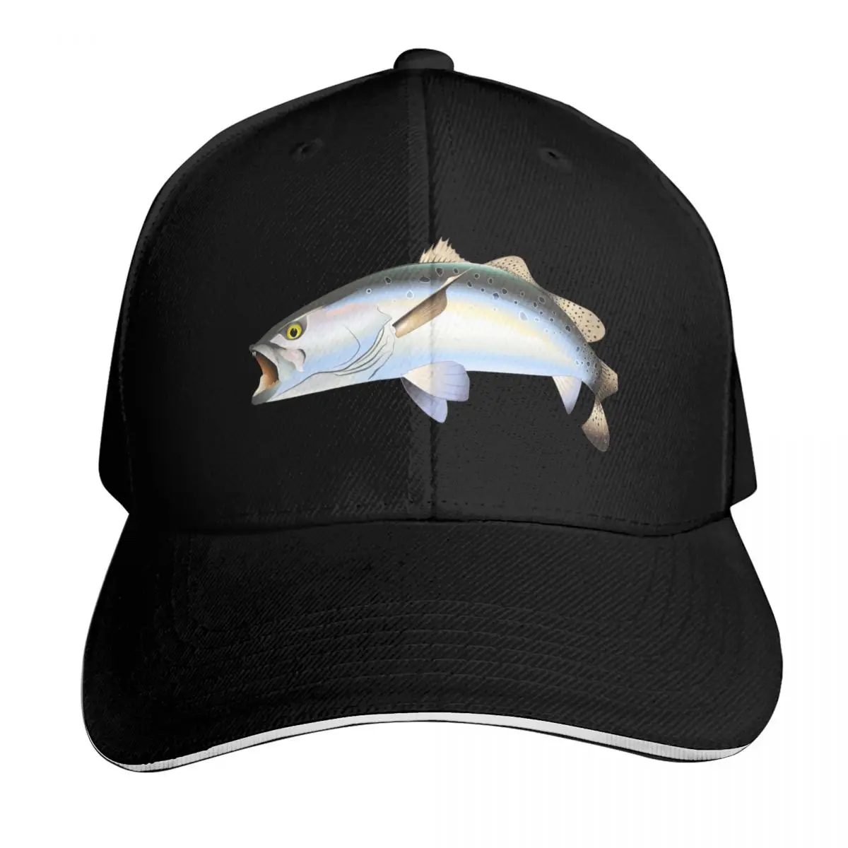 Speckled Trout Baseball Cap Adjustable Buckle Closure Moisture Wicking Quick Dry Curved Brim Classic Fit