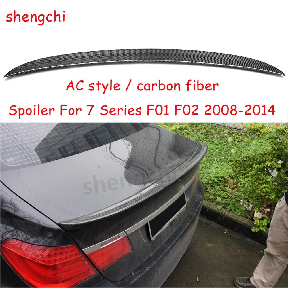 

F01 Carbon Fiber AC Style Spoiler Rear Boot Lip Spoiler For BMW 7 Series F01 F02 2008-2014 730i 740i 750i 760i