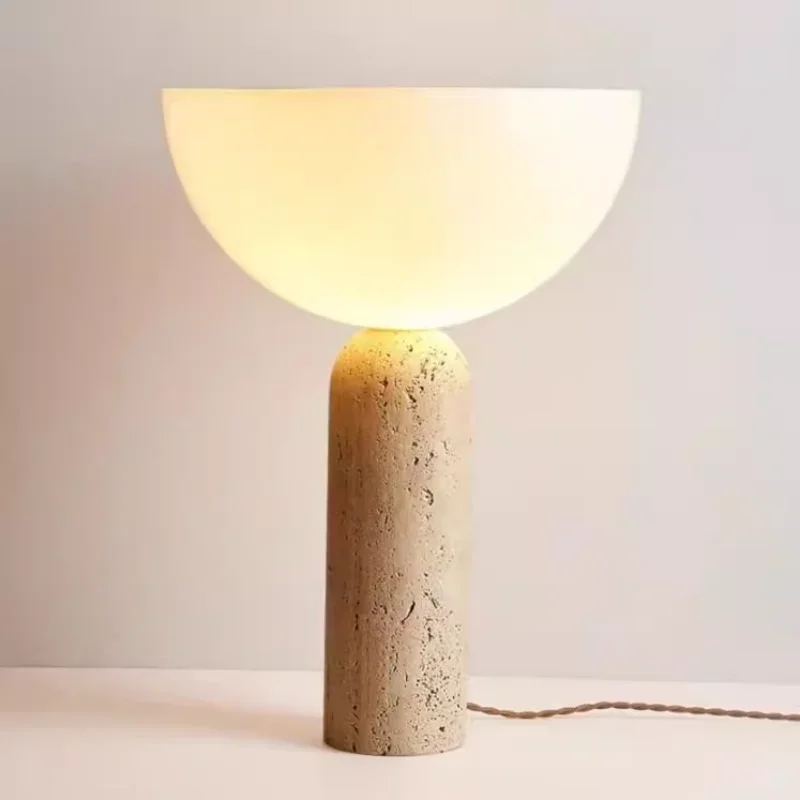 Modern Design Decorative Table Lamps Modern Marble Mushroom Touch Lamp Office Reading Light Bedroom Desk Ornament Cabinet Light