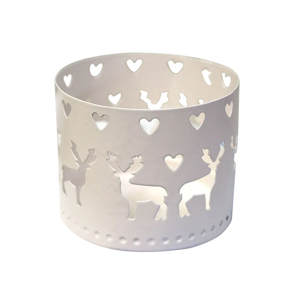 Candeliere in ferro da 2 pezzi, design scavato, decorazione da tavolo in stile vintage chic per varie occasioni, idea regalo