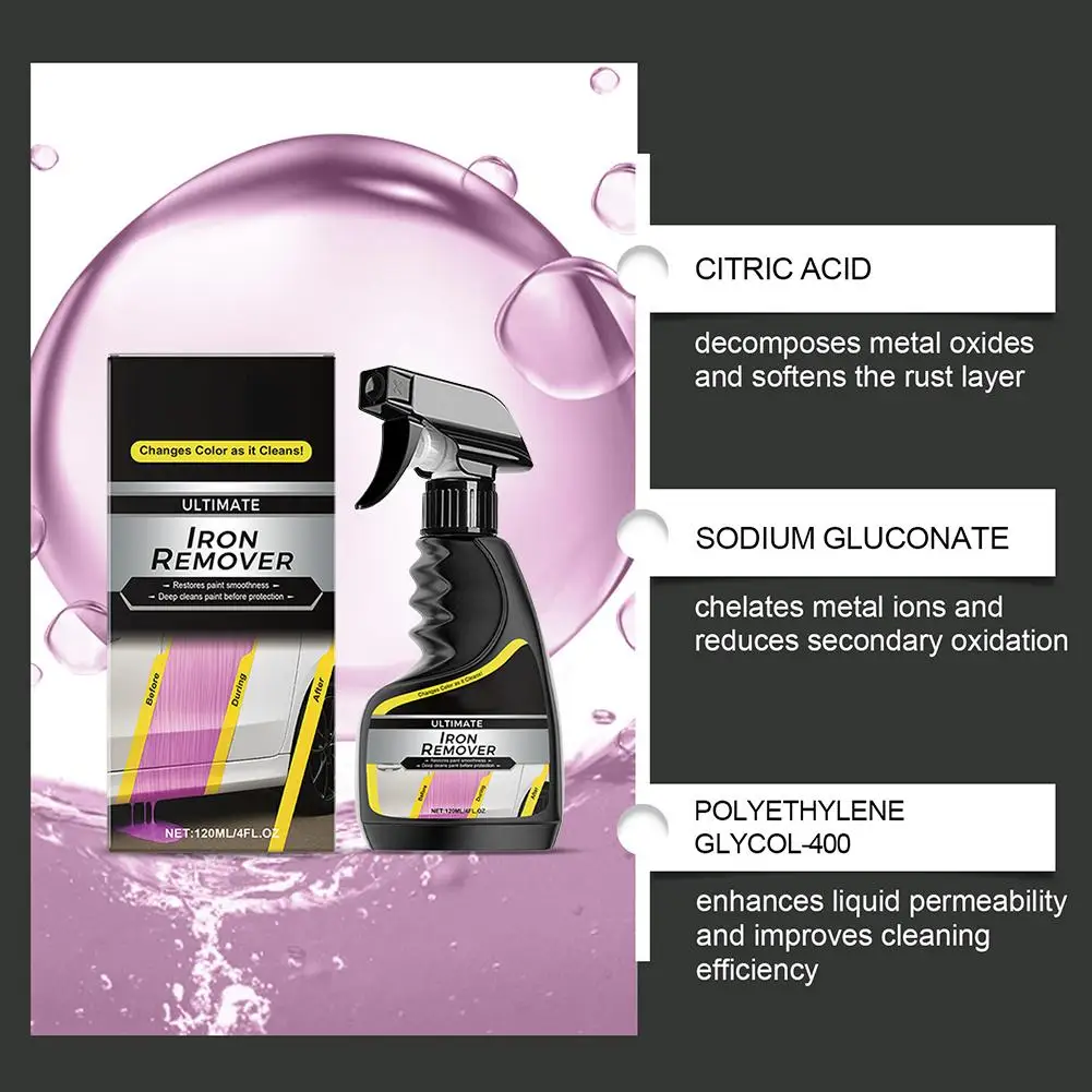 جديد سيارة مكافحة الصدأ مزيل العالمي مزيل الصدأ تنشيط رذاذ لعجلات السيارة الأسطح المعدنية سيارة العادم الأنابيب العناية بالسيارات