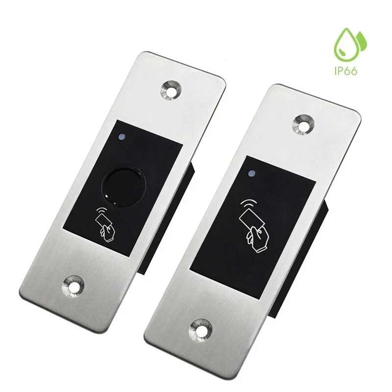 leitor rfid keyless porta abridor metal controle de acesso scanner a prova dagua incorporado leitor de impressao digital 800 usuarios mini ip66 918v 01