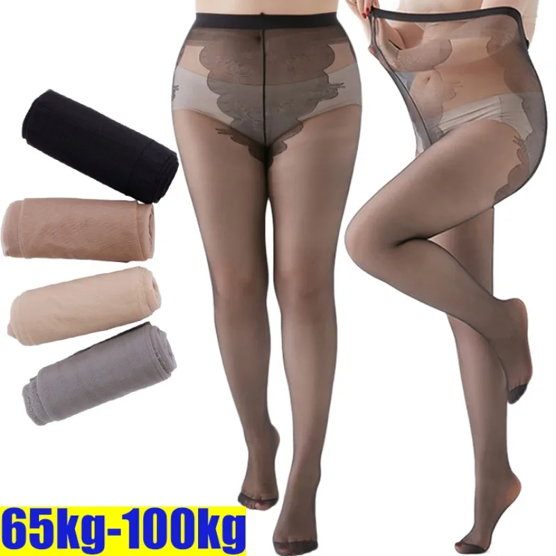 

New Plus Size Sexy Breathable Tights Stockings Black Women Butterfly Bikini Lingerie Fashion High Elastic Tight Pantyhose Female