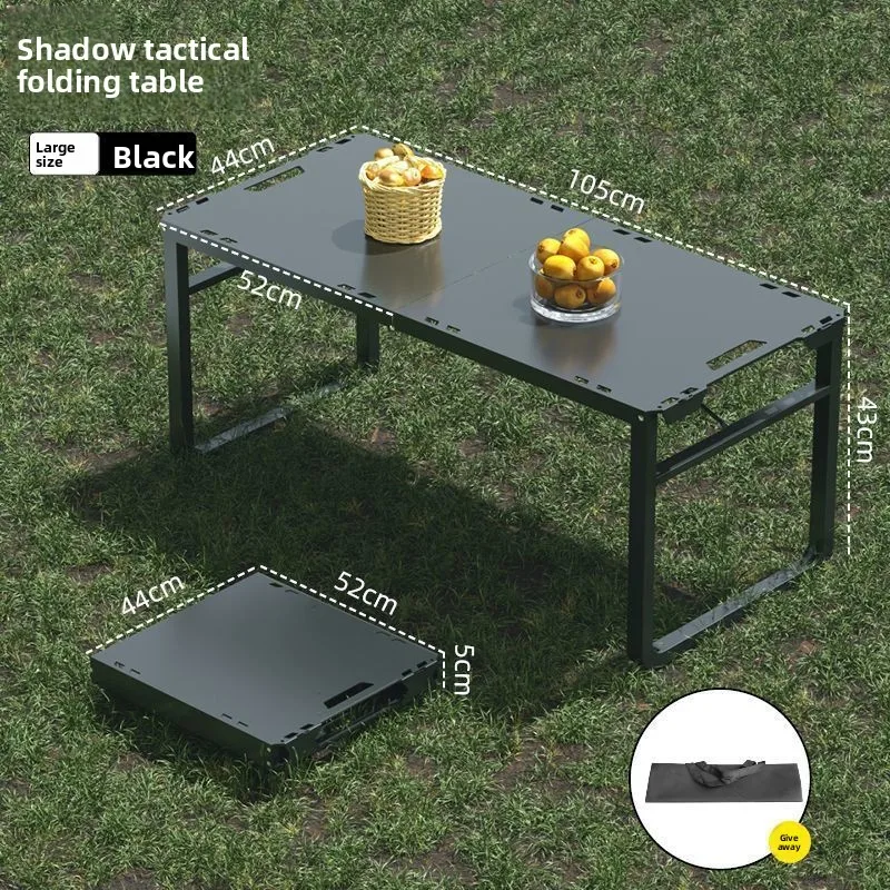 

New Shadow Tactical Table Outdoor Camping Folding Table Lightweight Portable Picnic Table Camping Equipment Multi-Functional