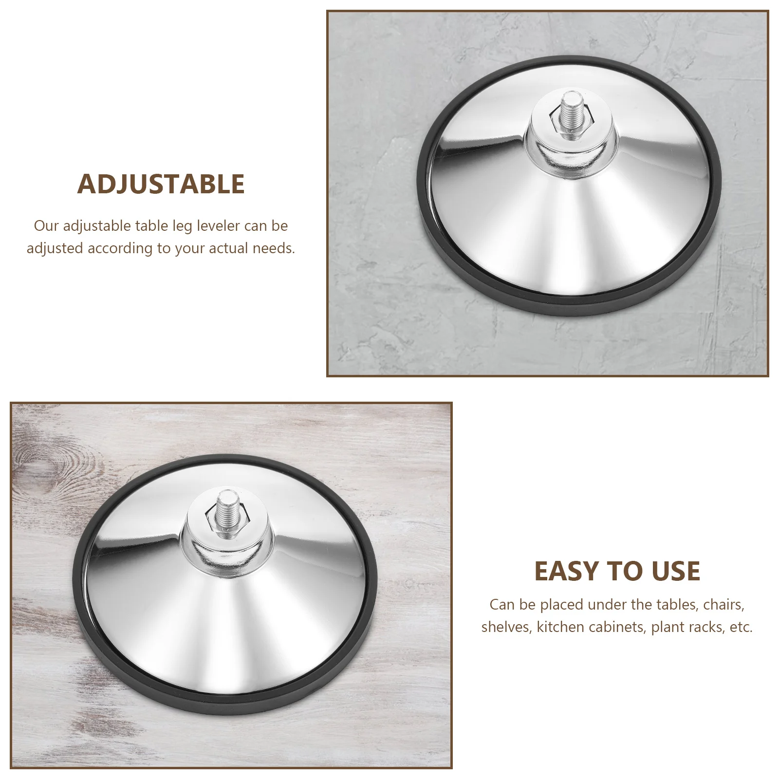 Billiard Table Leg Risers Adjustable Pool Levelers Football Machine Mat Feet Pad Adjustment Mats Elevating