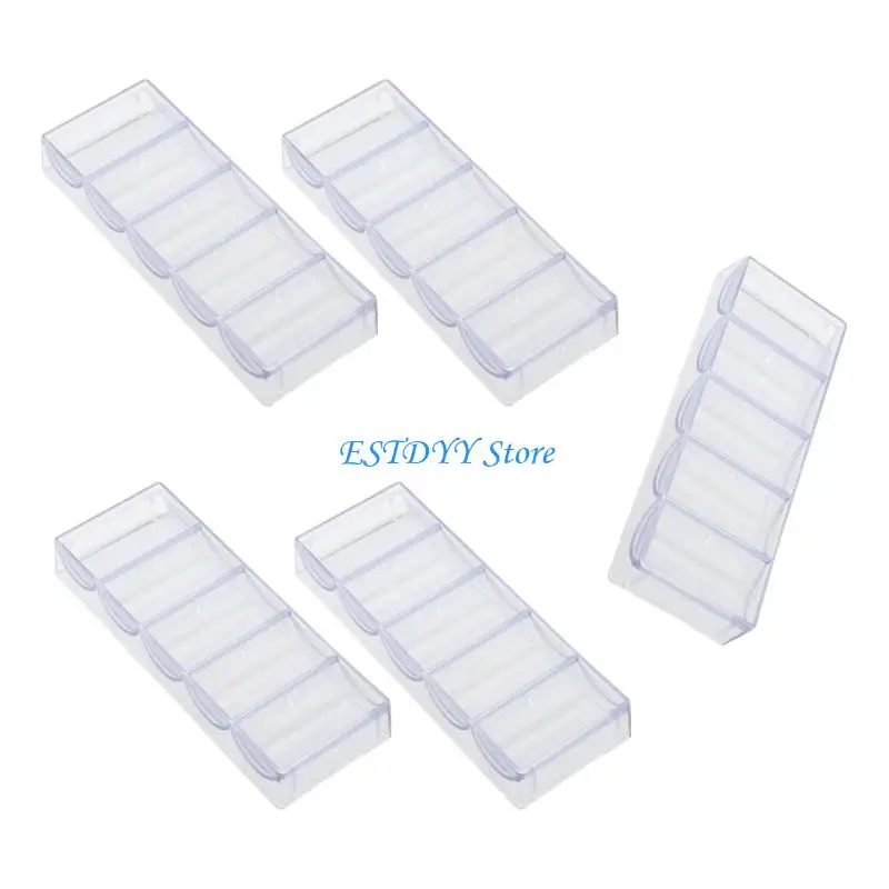 G6DE Clear Acrylic 5 Chip Secure Storage for Professional