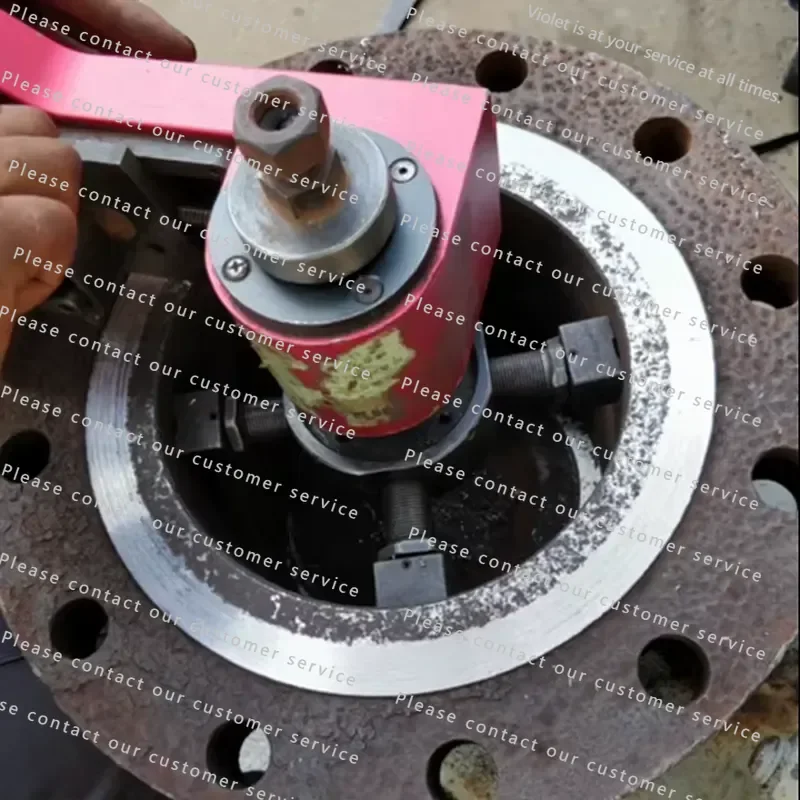 XDFC250 Quick Portable Manual Flange Facer Hand Power Facing Machine on Site Machining Raise Flanges