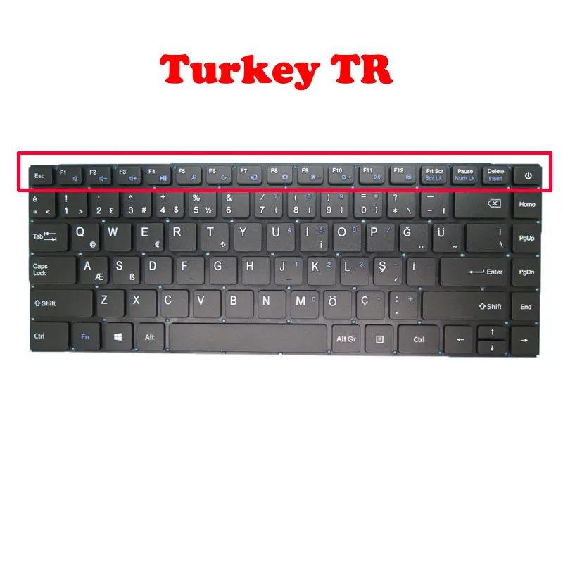 Keyboard pengganti Laptop untuk Teclast F6 PRO / F6 Plus untuk direkt-tek DTLAPC133-1 13.3 "untuk Insys FlexBook WH9-133A9 hitam baru