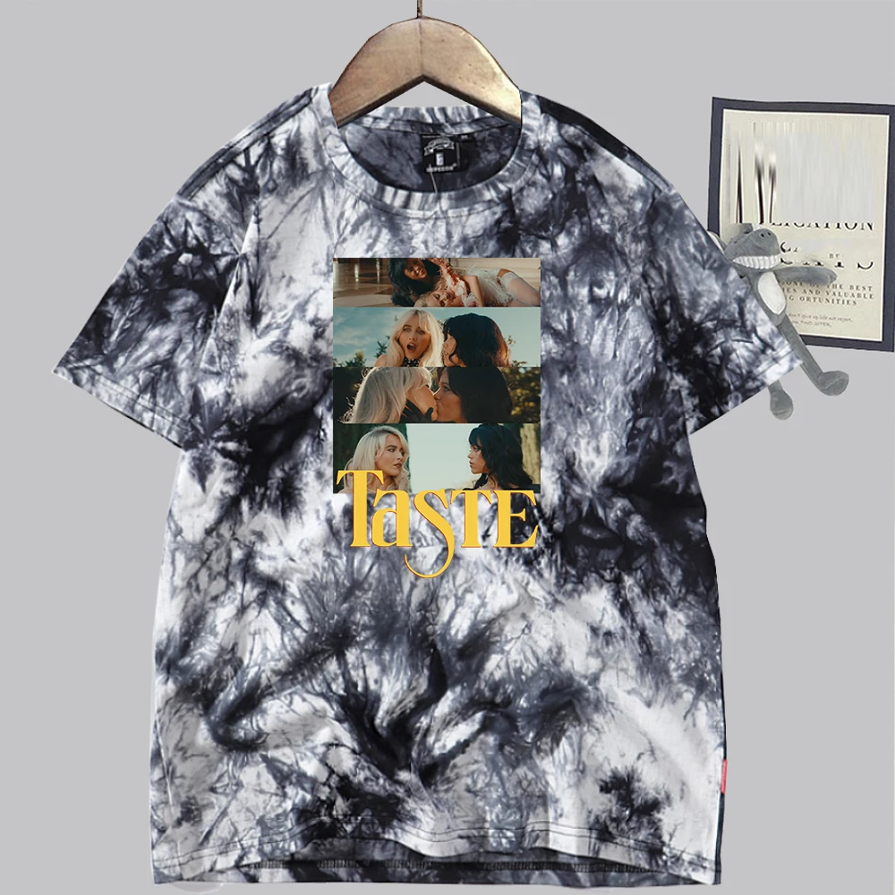 Sabrina Carpenter Taste Short n' Sweet Retro Tie Dye Shirt Unisex Round Neck Short