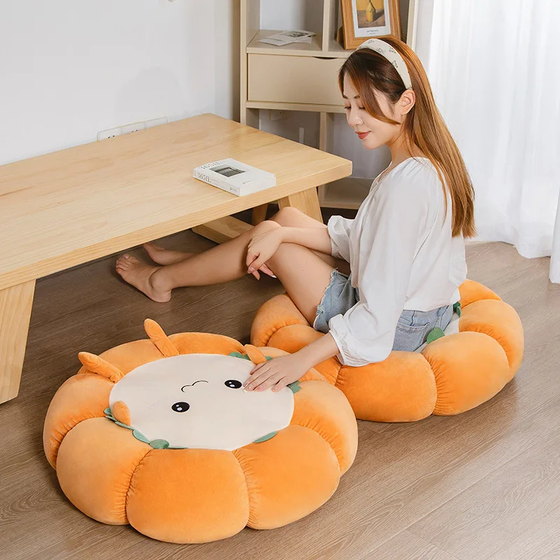 

Soft Toast Pumpkin Cushion Pillow for Bed Sofa Office High-Quality Non-Slip Bottom Machine Washable Cost-Effective Home Decor