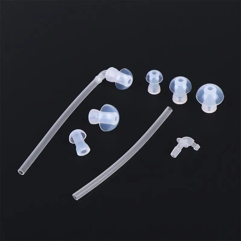 20Pcs Silicone Hearing Aid Ear Tips Domes Replacement for BTE ITE Pocket Devices Soft Ear Sleeves Audio Accessory