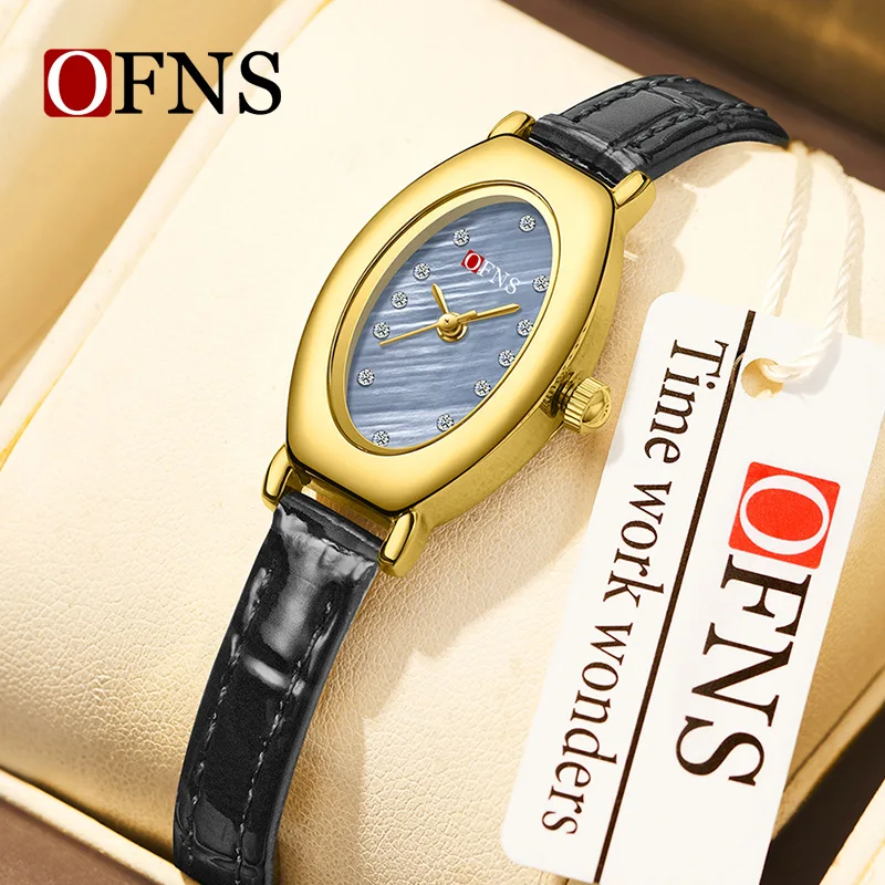OFNS 1580 Advanced Women's Quartz Watch Belt Model 3ATM Waterproof, Compact, Lightweight Business and Leisure Watch for Women