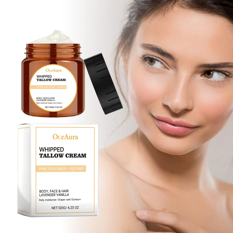 

Tallow Moisturizing Cream - Deeply Nourish, Improve Dry Skin, Smooth Texture & Soothe Irritation For Face, Body & Hair Care