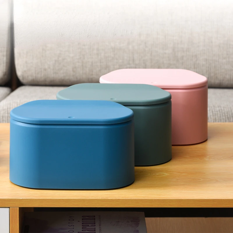 Waste Bin Small Trash Can Mini Desktop Ashcan Litter Trash Little Table Top Trash Can For Desk Home Supplies