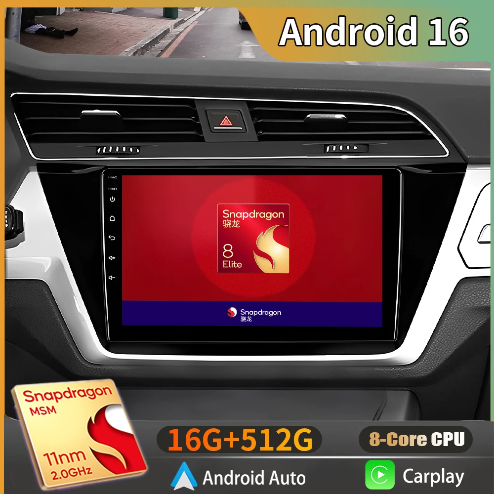 Android Car Stereo 2 Din 8 Core - Autoradio Android 16 con Carplay per