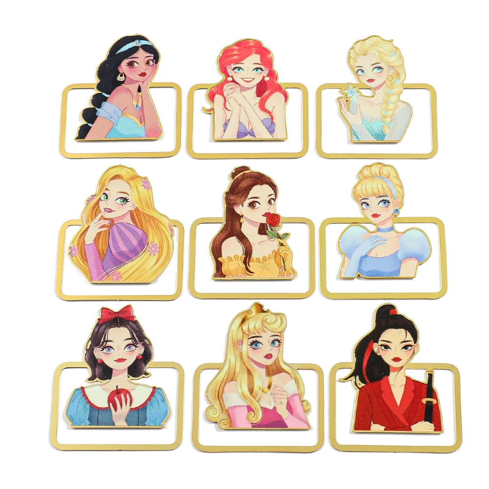 Cinderella Elsa Mermaid Bookmark Aurora Beauty and the Beast Princess Jasmine Bookmark Page Mark Learning Supplies Girls Gifts