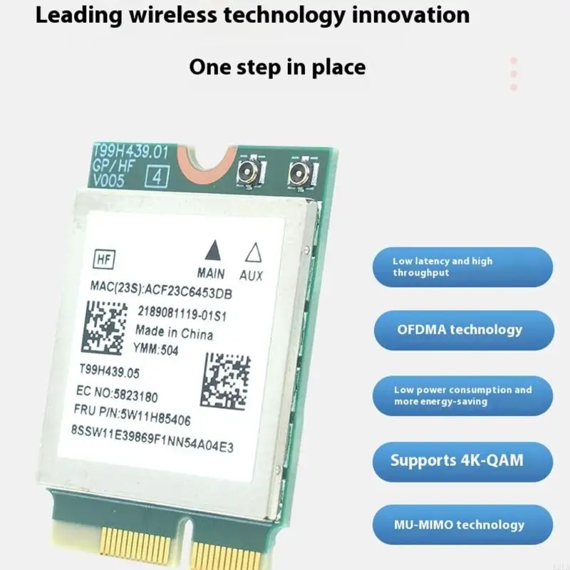 B2EA High Performances Wireless Networking Card MT7927 WiFi7 Technology 8774MBPS Speed Compatibile 5.4 Metal Housing