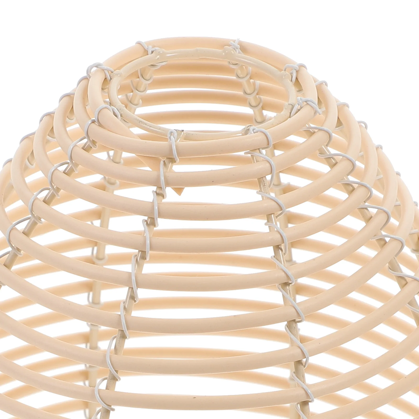 

Rustic Imitation Rattan Woven E27 Lampshade Pendant Lamp Shade for Kitchen Dining Living Room Ceiling Light Woven Lamp Shade