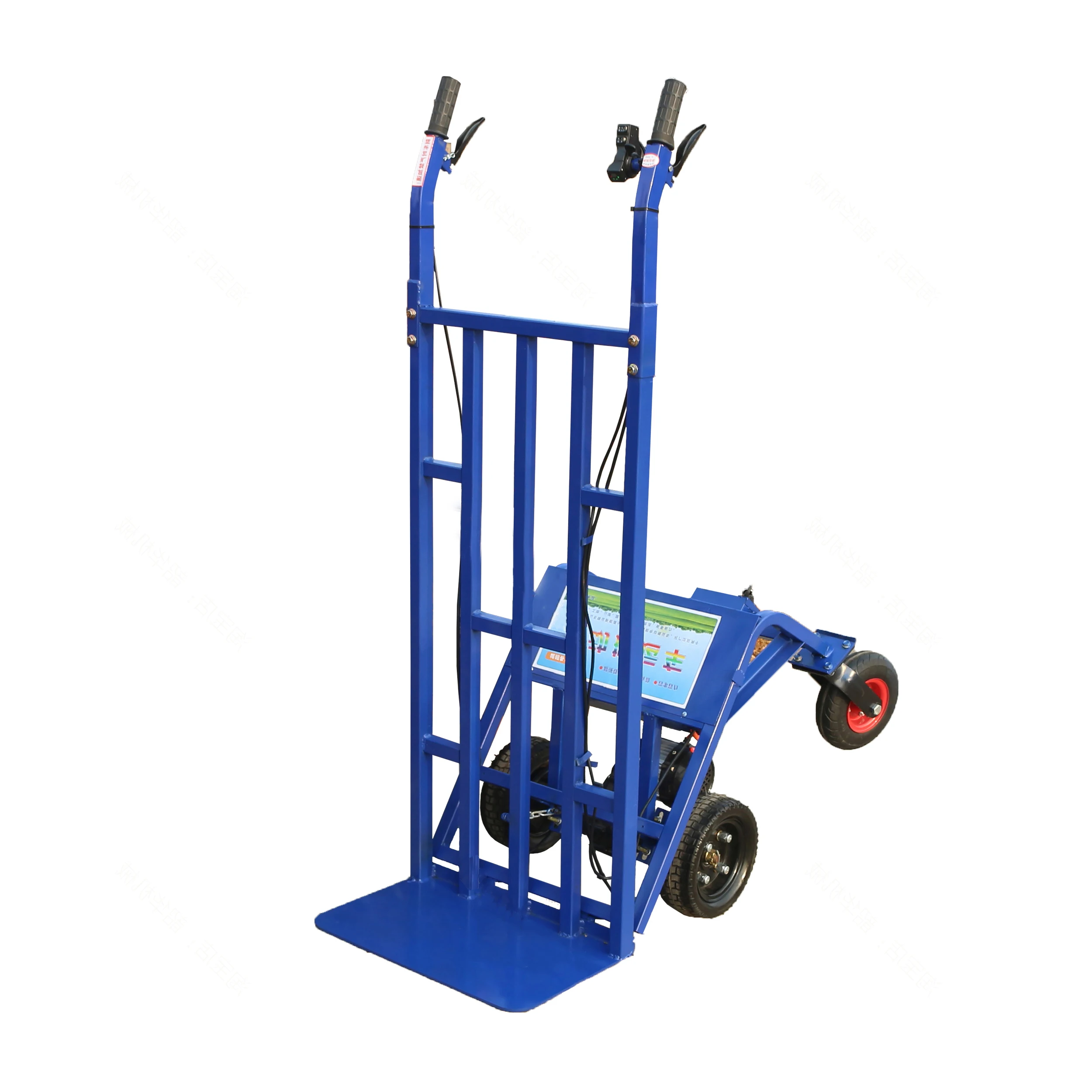 

Electric Hand Truck Trolley Cart Dolly for Inflatables Agricultural Construction Site Transport Platform Electric Hand Truck