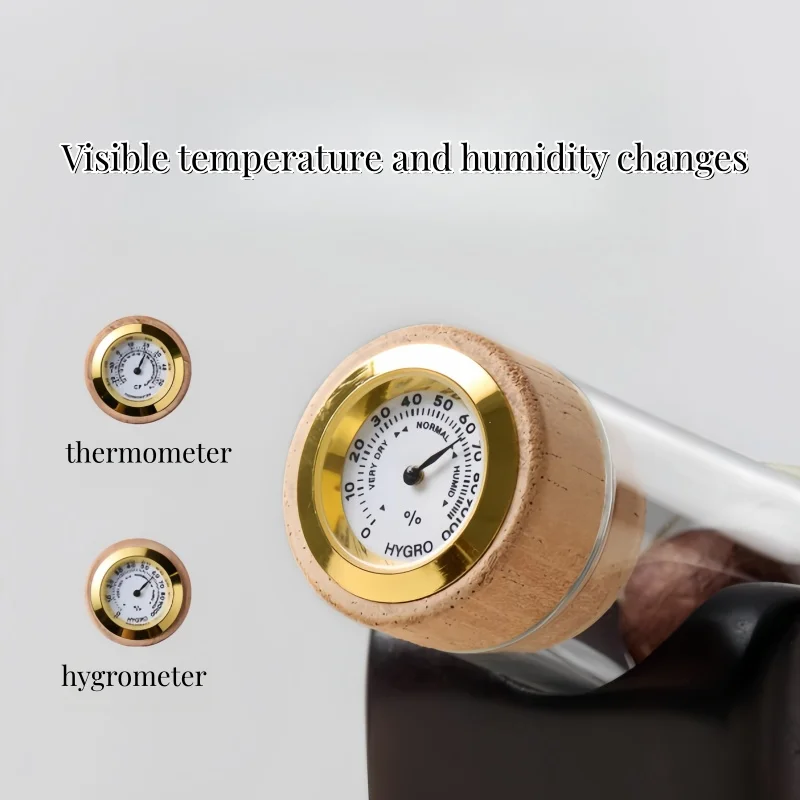 Five tube cigar Sealed Glass Tube Cigar Moisturizing Box for Multiple Scents Fragrance Balance Cigar Care Accessory gift box - Image 2