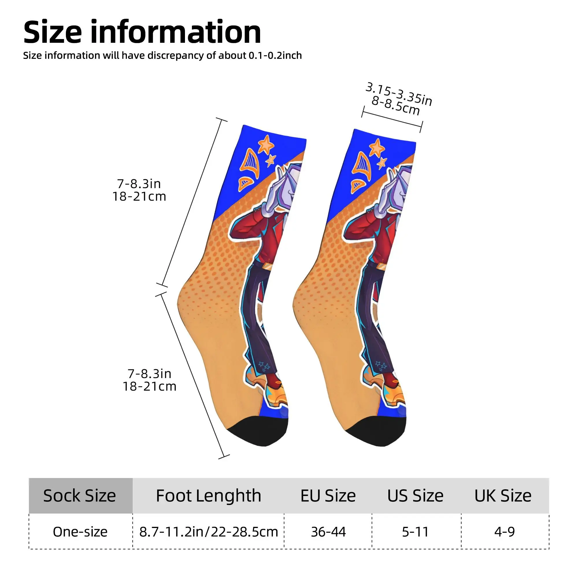 Носки Mr Ant Tenna's TV Time Deltarune, забавные чулки, осенние противоскользящие мужские носки унисекс, теплые мягкие дизайнерские носки для бега