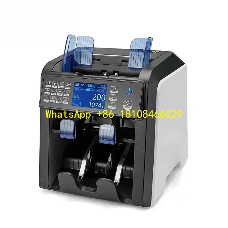 

Machine for Bank CAD Currency Selected Dual CIS Portable Mixed Money Counter Universal UV/MG Detection Bill Counter
