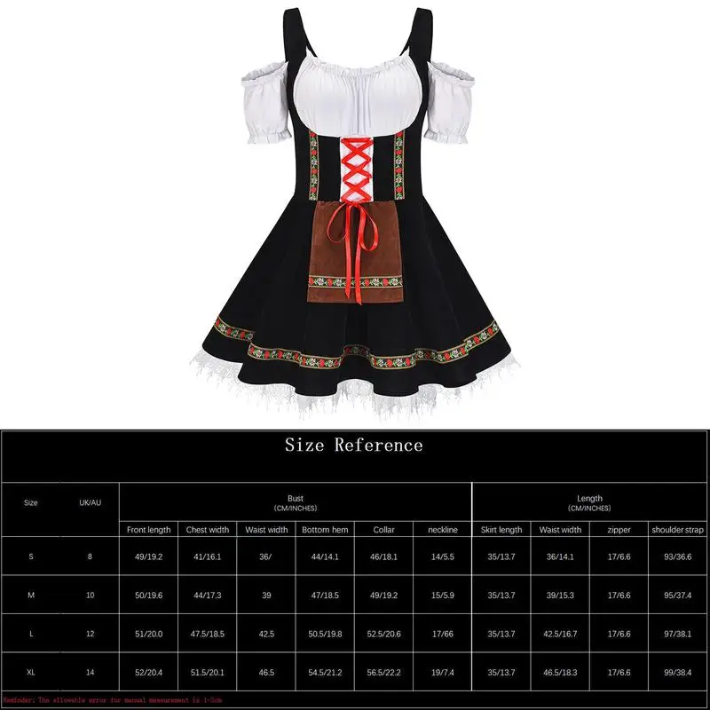 Oktoberfest Jurk Duits Bier Festival Jurk Halloween Kostuums Voor Themafeest Bruiloft Carnaval Halloween Cosplay Feesten