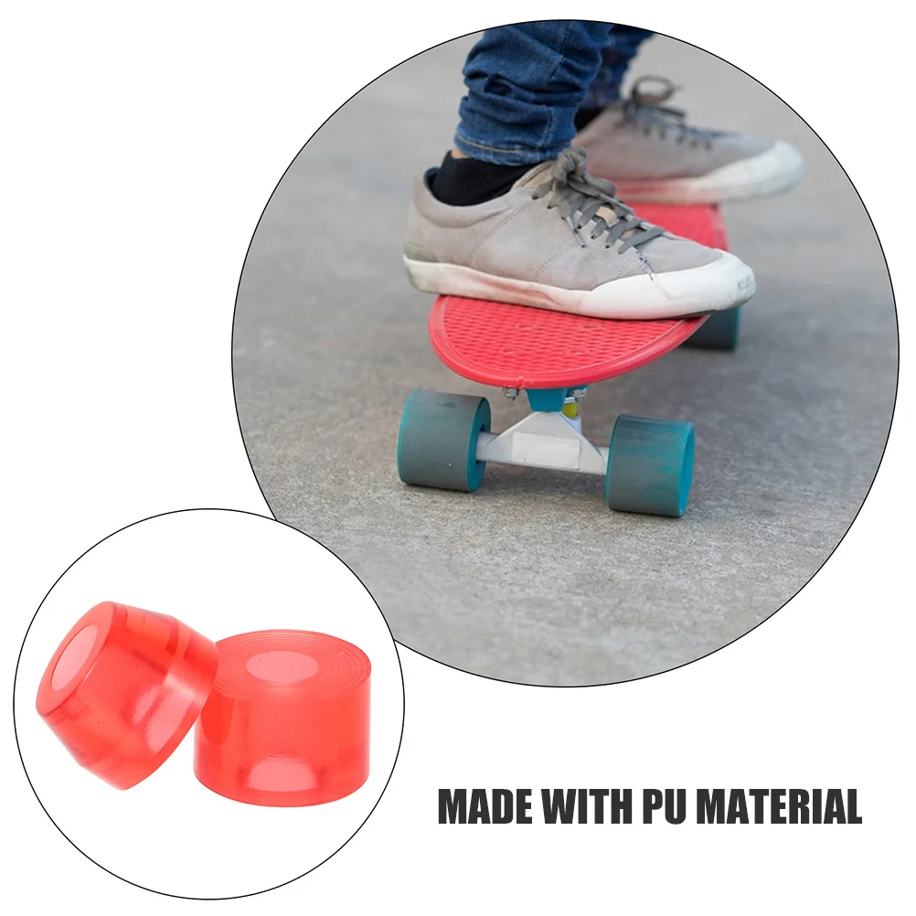 8 قطعة منصات امتصاص الصدمات لوح التزلج عالية المرونة بولي PU وسائد مقاومة للصدمات تعزيز الاستقرار كأس لوح التزلج غسالات