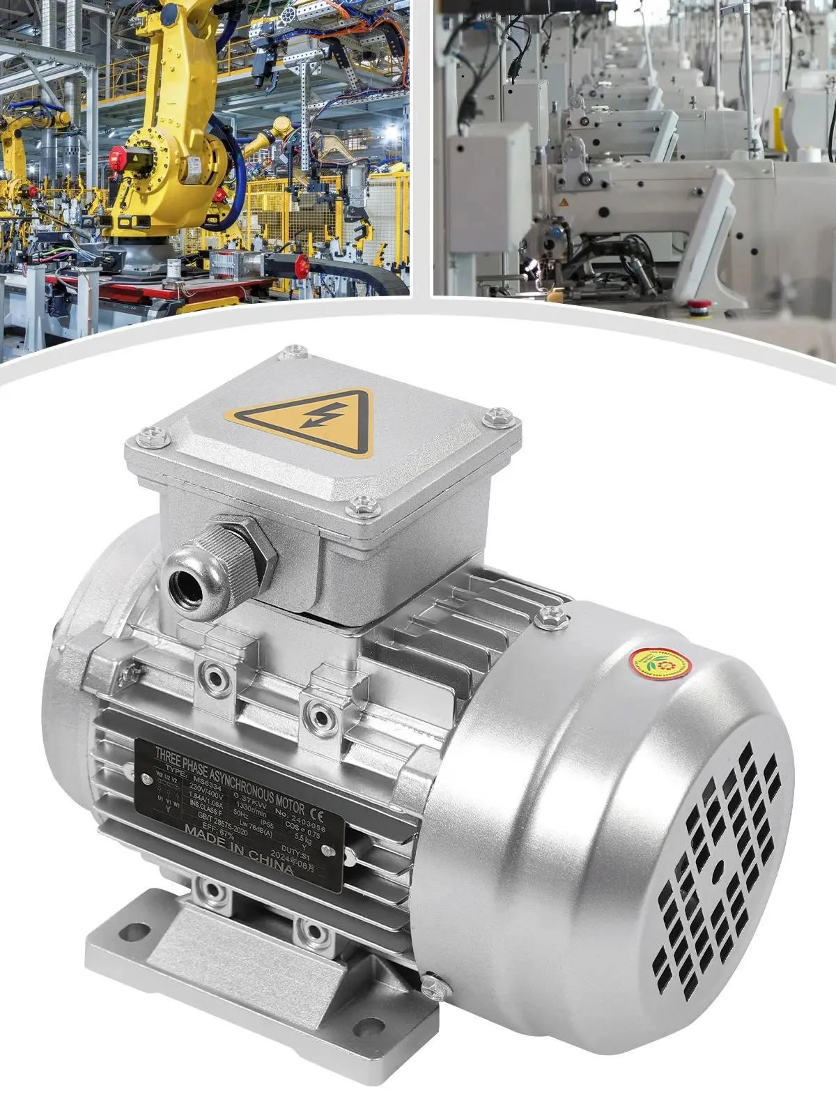 230/400V Elektromotoren Hoge Snelheid Motor Driefasige Asynchrone Motor S1 Motor voor Machines en Apparatuur - afbeelding 2