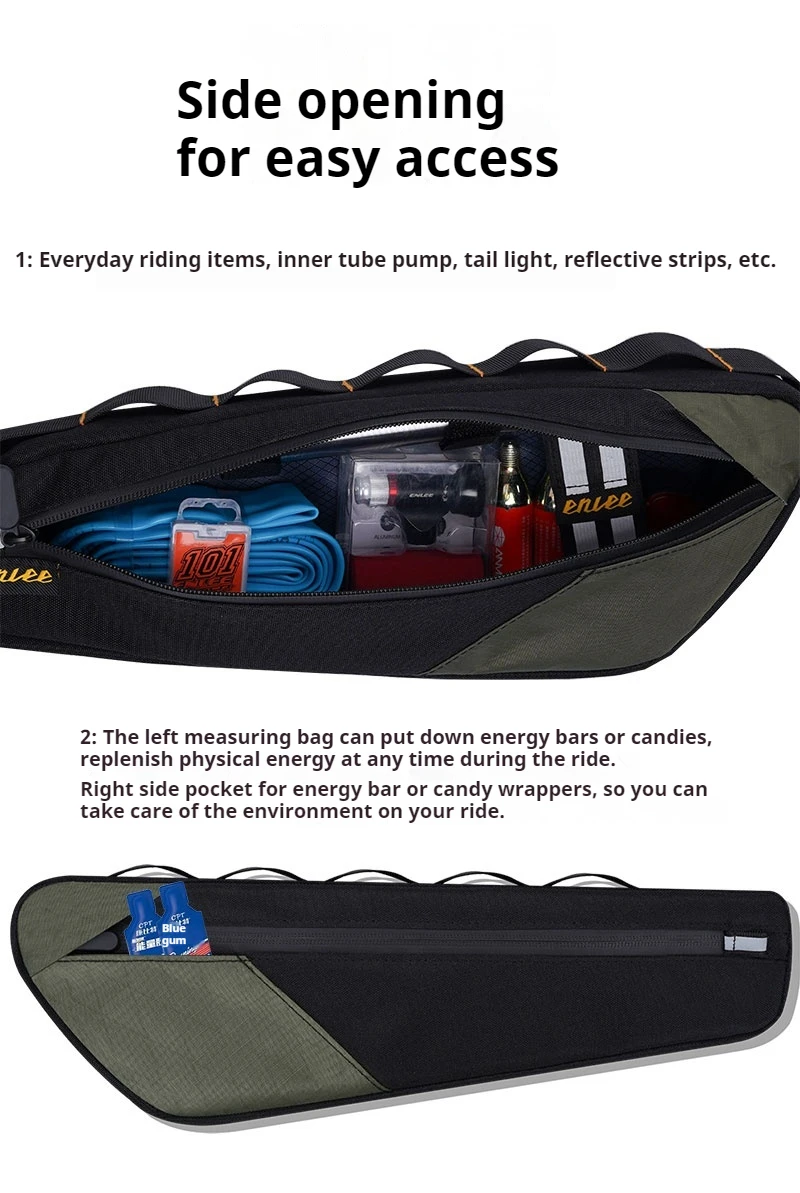 ENLEE Fahrrad Satteltasche Wasserdichte Lagerung Schwanz Hinten Tasche Zubehör Kit Werkzeug MTB Rennrad Tasche Radfahren Ausrüstung – Detail 15