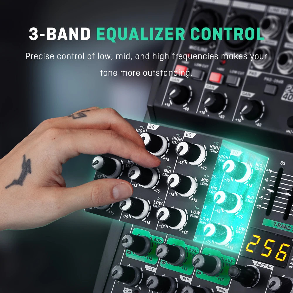 BOMGE 256DSP Soundkonsole, 4-K – Audio Interface Bewertung und Preis