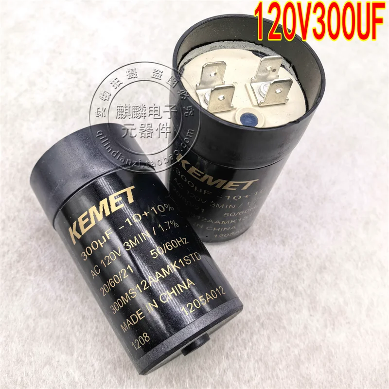 Brand new original KEMET 300MS12AAMK1STD 120V300UF motor starting capacitor