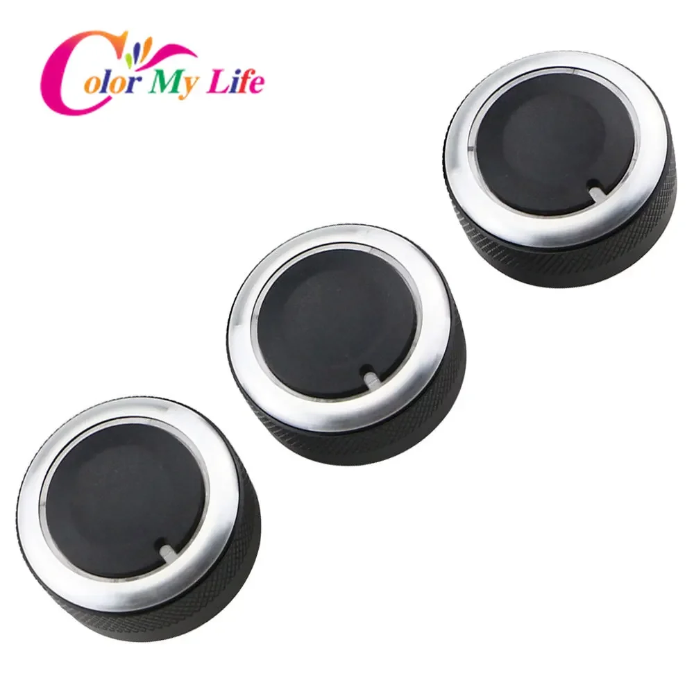 3Pcs Air Conditioning Knobs AC Knob Heat Control Switch Button for Mazda 3 BL 2010 2011 2012 2013 Car Accessories