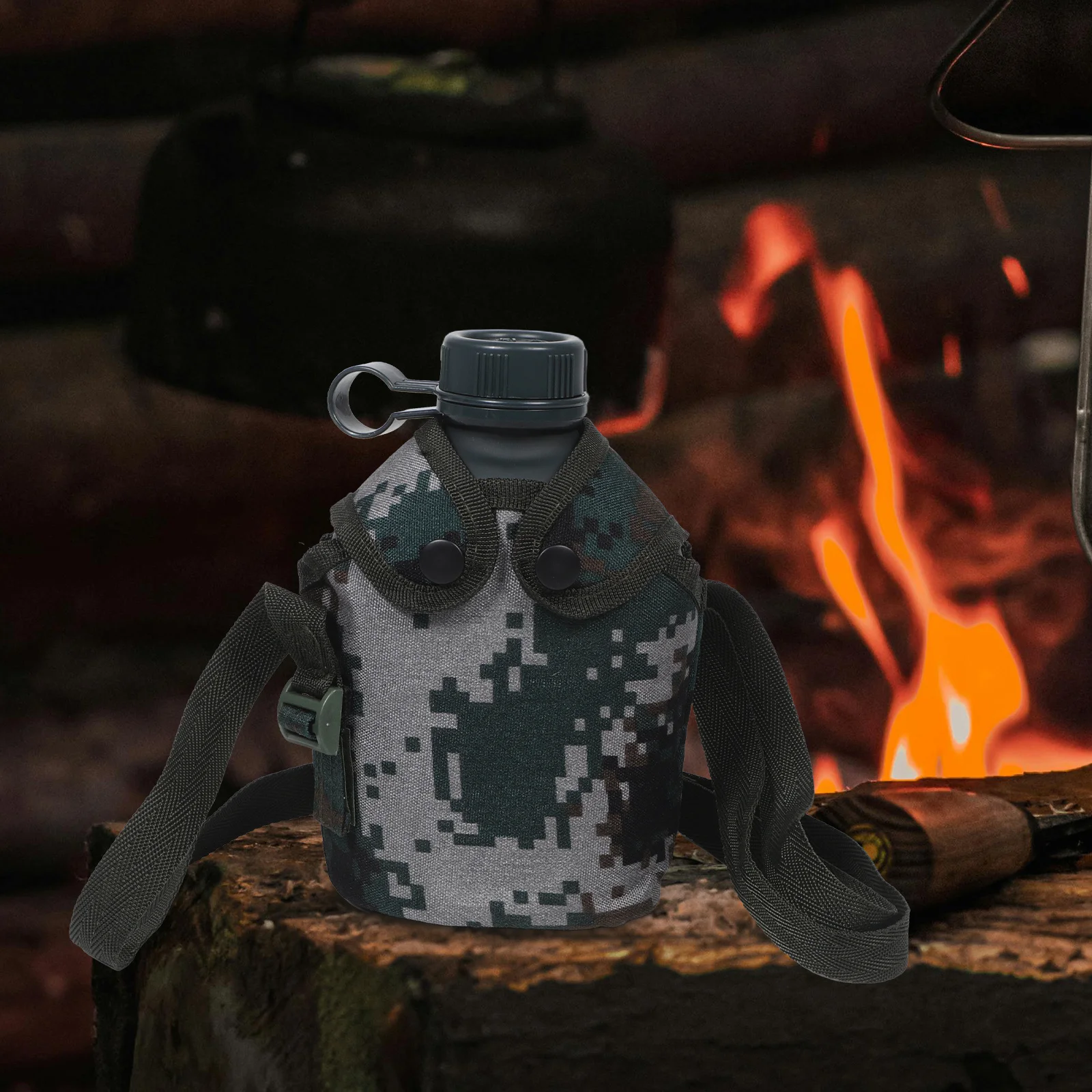 الألومنيوم في الهواء الطلق زجاجة ماء مموهة المحمولة التخييم المشي لمسافات طويلة مقصف خفيفة الوزن دائم الرياضة شرب الحاويات #1