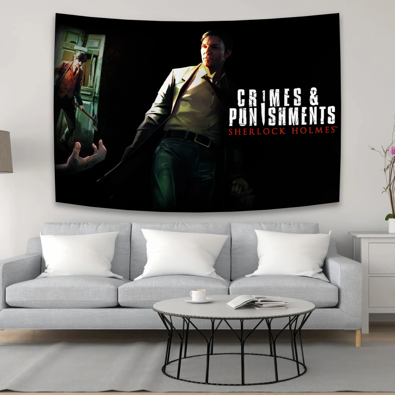 Vintage Classic Horror Movie Poster Tapestry Bar Home Private Cinema Wall Room Decoration Vintage Logo Halloween Gift