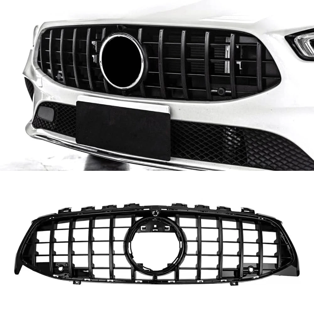 Für Mercedes Benz CLA W118 C118 CLA200 CLA250 CLA350 2020-2023 Front Grille GT Stil Auto Front stoßstange Mitte Grill Haube – Detail 2